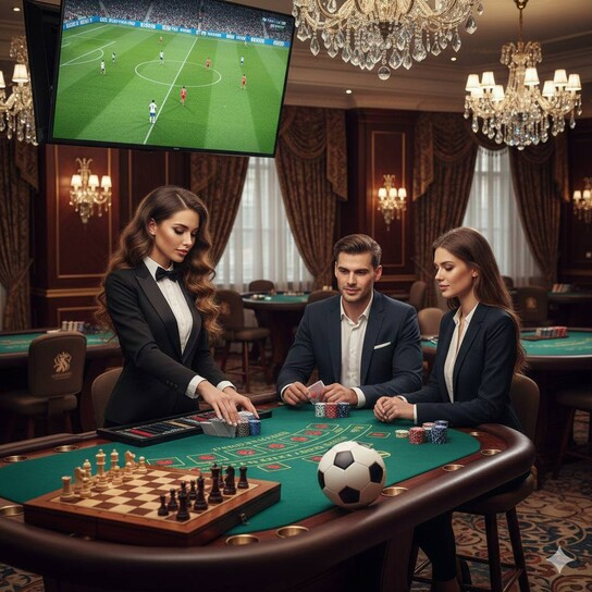Luxury crypto casino interface with gold coins and digital currency symbols